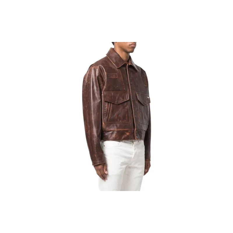 DIESEL Jackets Men Brown-3