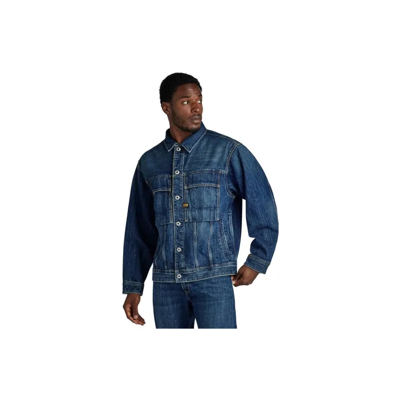 G STAR RAW Denim Jacket Men's Dark Blue-2