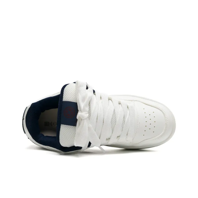 Circle Small Coverage Lightweight Breathable Height Increasing Low Top Skateboard Shoes Unisex-4