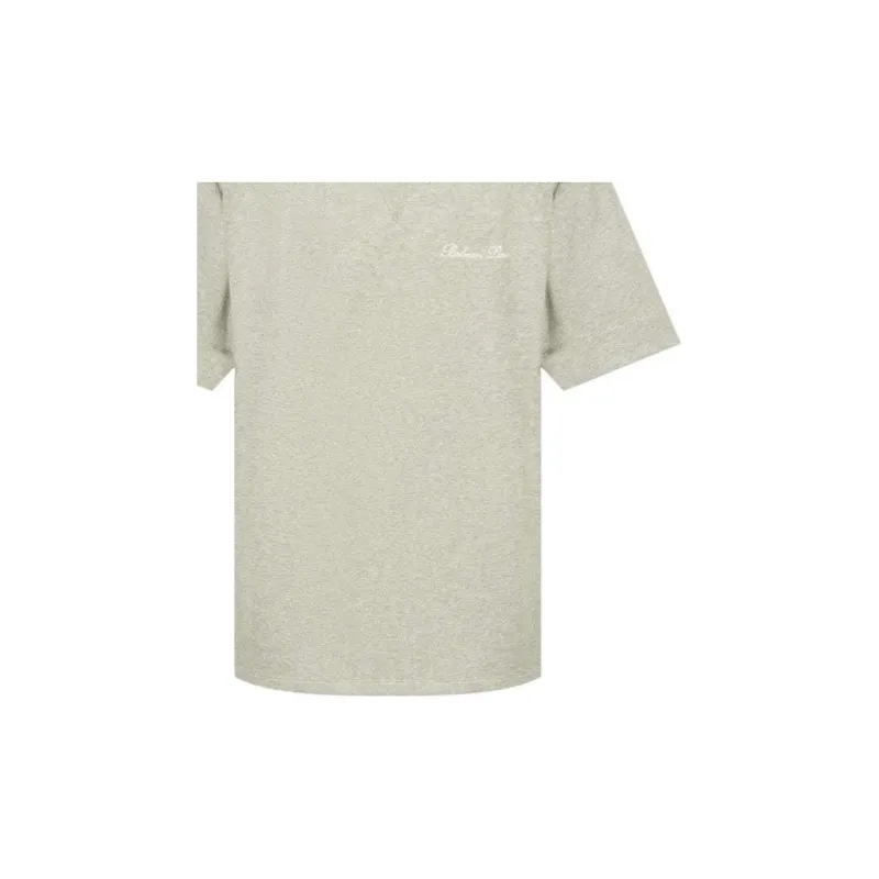 BALMAIN Logo Embroidered Crewneck T Shirt-4