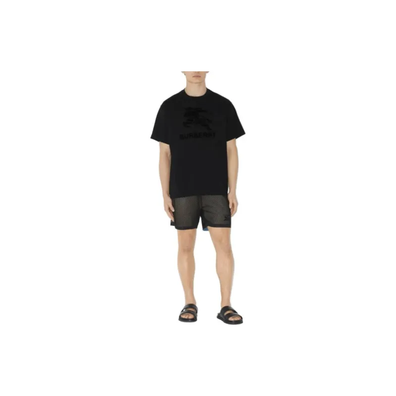 Burberry Embroidered Ekd Cotton T shirt-1