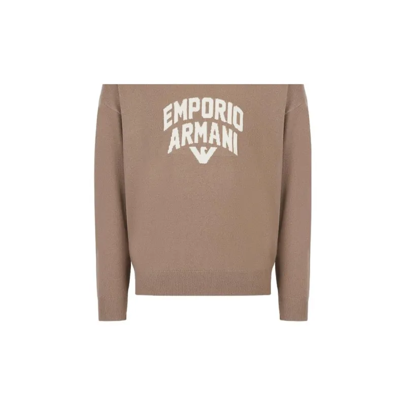 EMPORIO ARMANI Sweaters Men Oats Brown-3