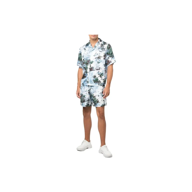 AMIRI Casual Shorts Men Blue-2