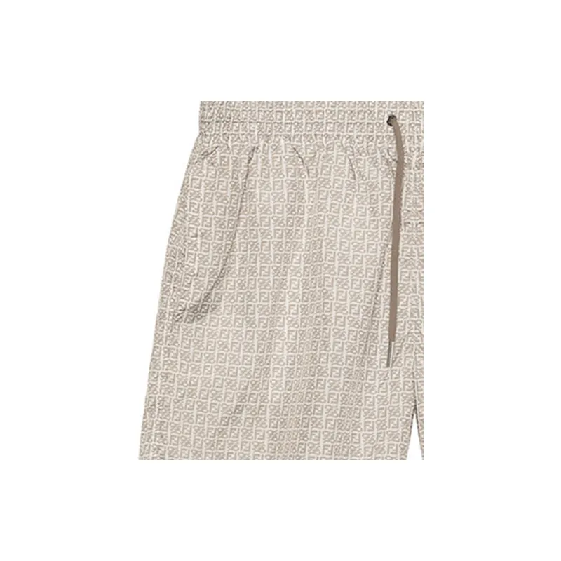 FENDI SS22 Casual Shorts Men's Brown-6
