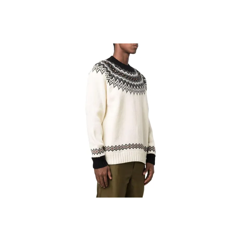 JUNYA WATANABE Fair Isle Intarsia knit Wool Jumper-3