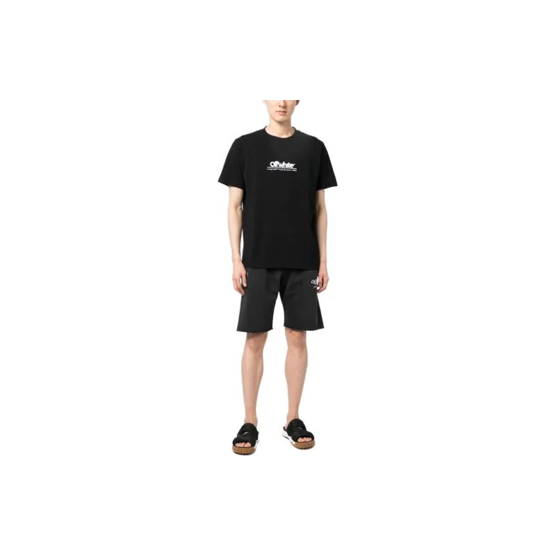 OFF WHITE Chunky Logo Embroidered Tee-1