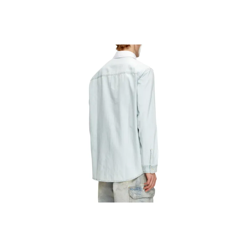 DIESEL FW24 Shirt Men's Blue White-2