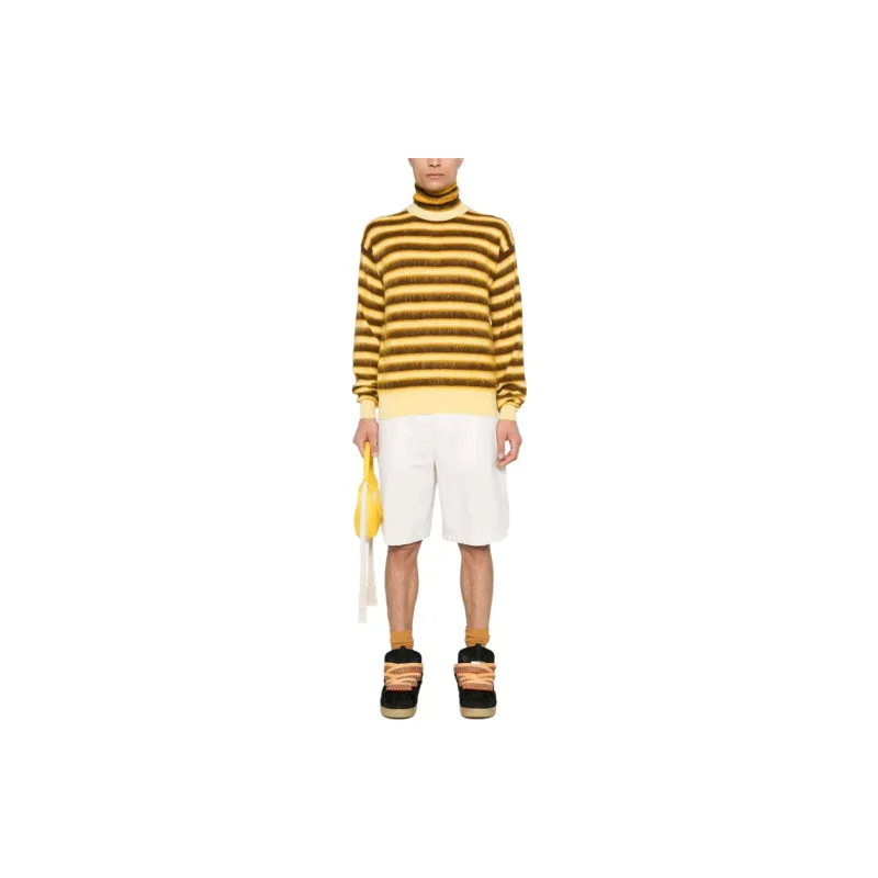 MARNI Striped Roll Neck Knitted Jumper-1