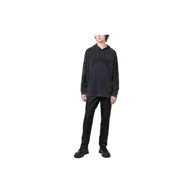 Givenchy Embroidered Logo Faded Effect Hoodie-1