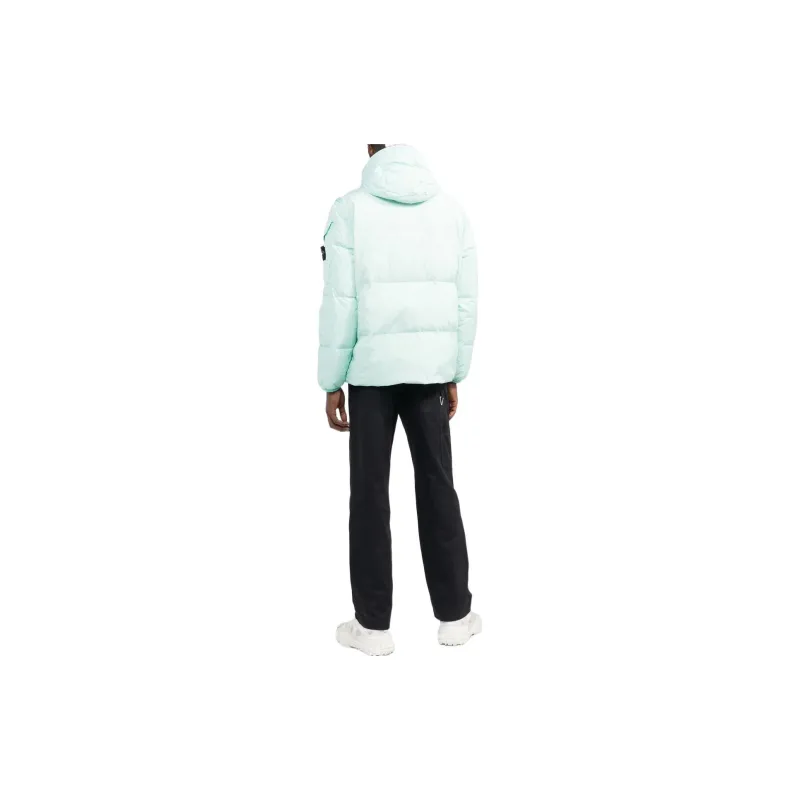 STONE ISLAND Down Jackets Men Pink/Blue-3
