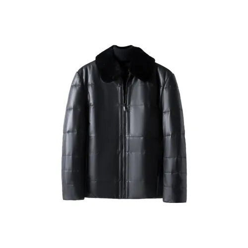 FORTEI Leather Jacket Men's Black