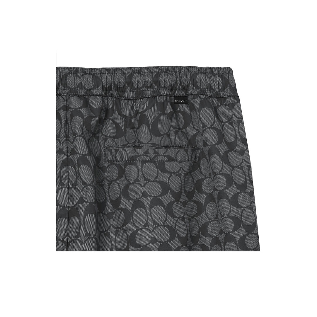 COACH Men Signature Swim Trunks - POIZON