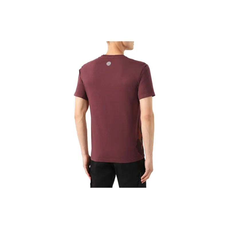 STONE ISLAND T Shirts Men Red-3