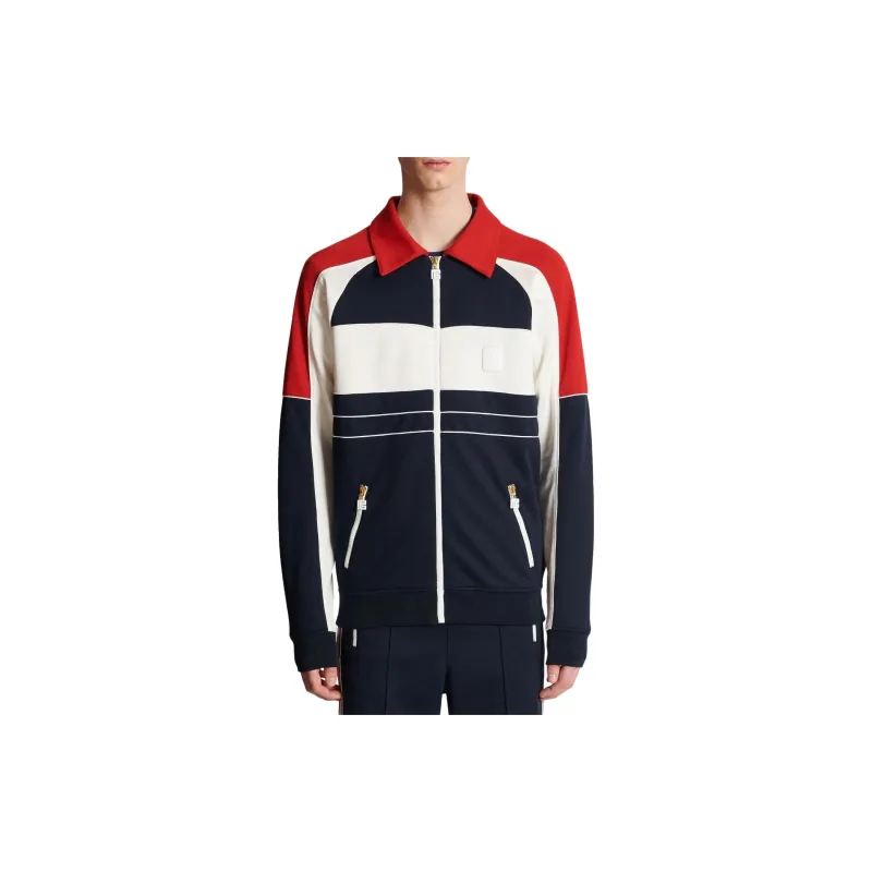 BALMAIN Logo Patch Detail 70'S Sweatshirt-1