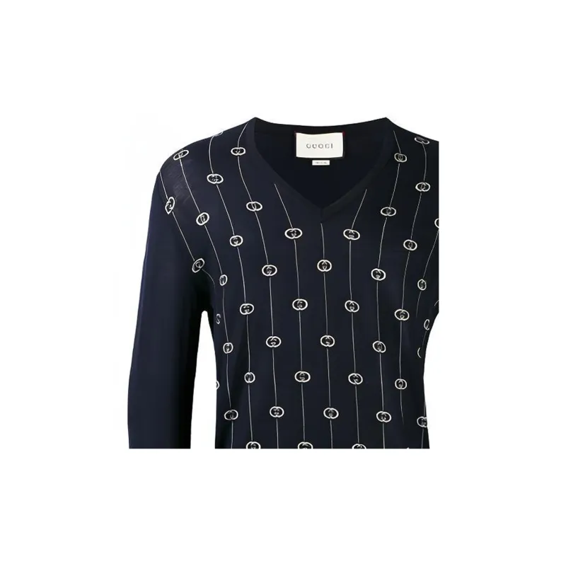 GUCCI Sweaters Men Dark Blue-4