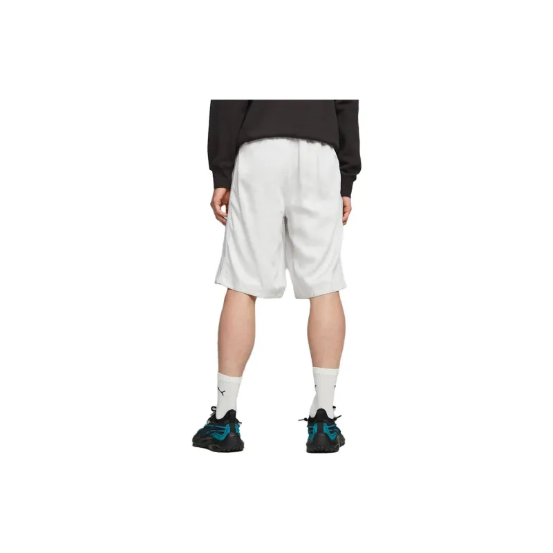 PUMA Logo Patch Drawstring Shorts-4