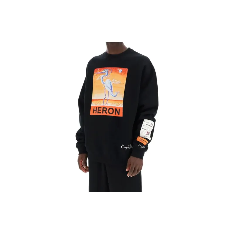 HERON PRESTON Sweatshirts Men Black-1