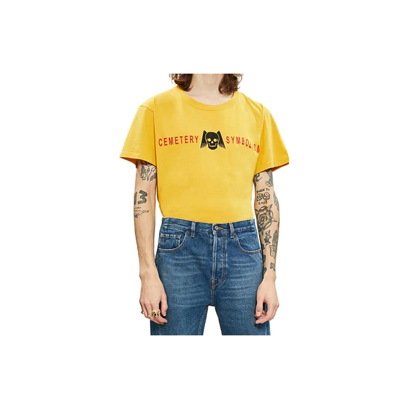 GUCCI T-Shirts Men Yellow-2