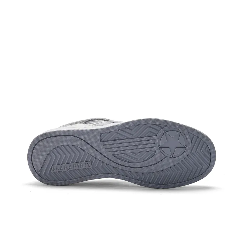 JEEP SPIRIT Skateboard Shoes Men Low Top Time Gray-4