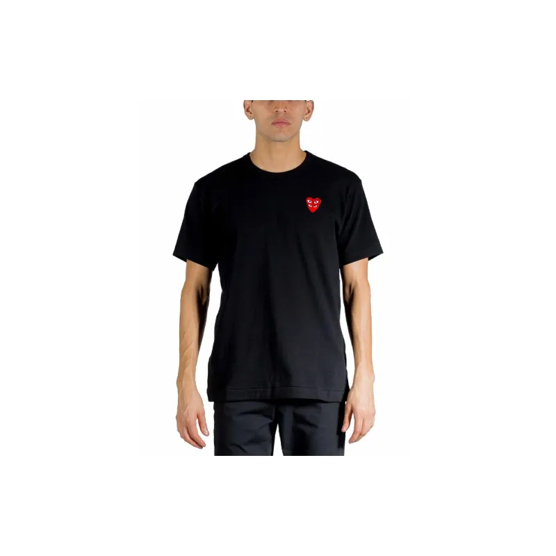 CDG Play T Shirts Men Black-2