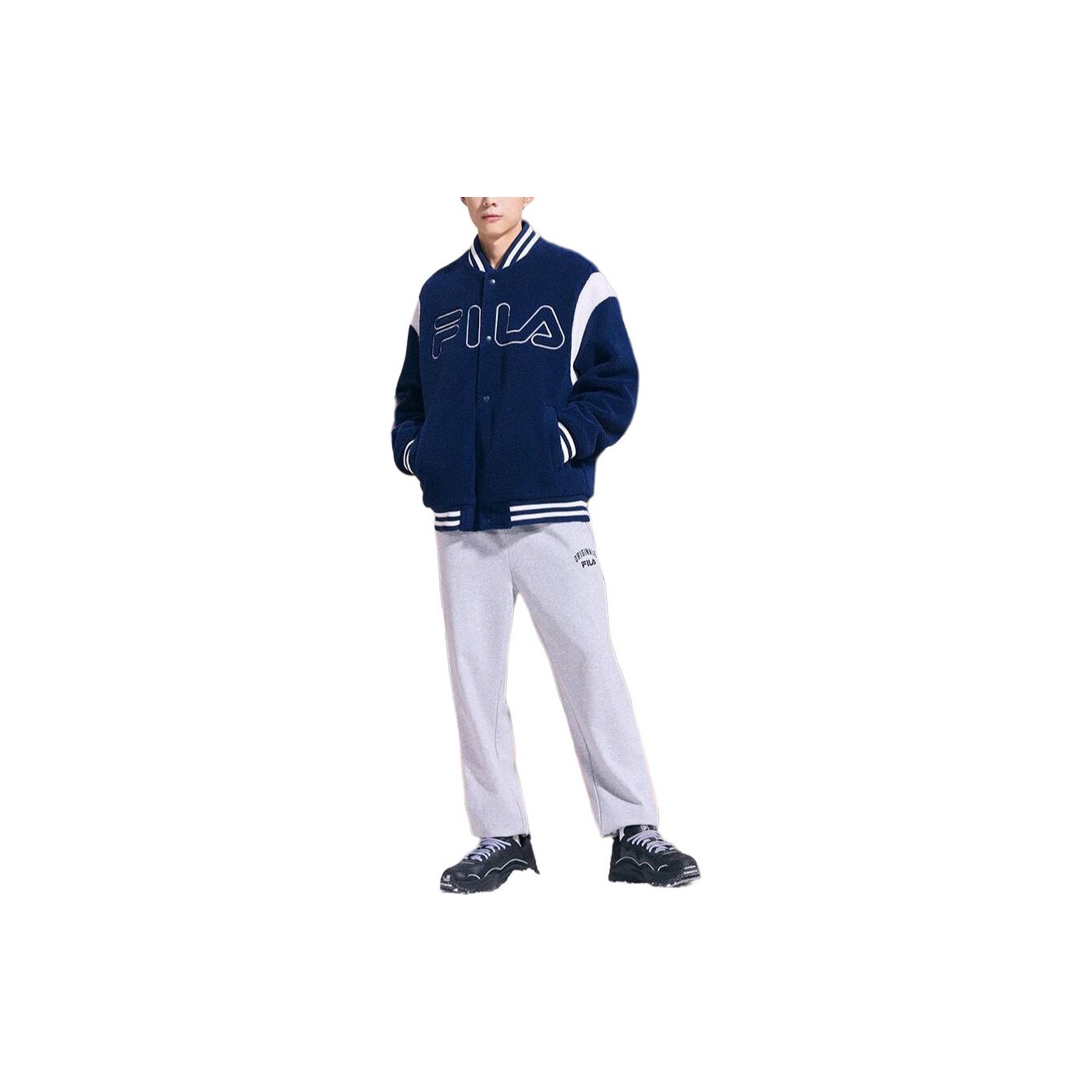 FILA Baseball Jerseys Men Deep Silent Blue POIZON