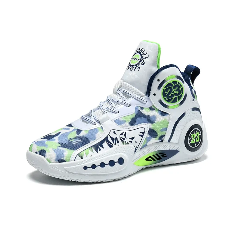 Prince McQueen Cushioning And Breathable Mid Top Air Cushion Basketball Shoes Unisex-16