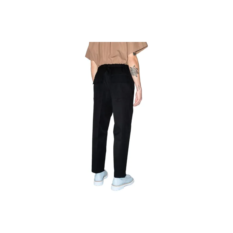 JIL SANDER Knitted Sweatpants Men Black-3