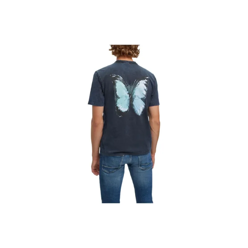 HUGO BOSS T-Shirts Men Dark Blue-2