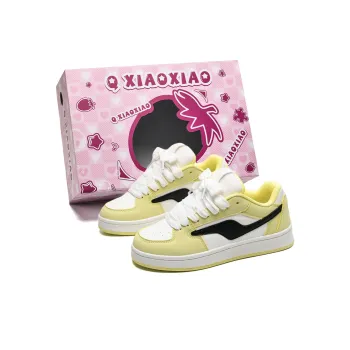 Circle Small Height Increasing Wear Resistant Slip Resistant Low Top Skateboard Shoes Unisex Pink Box Included
