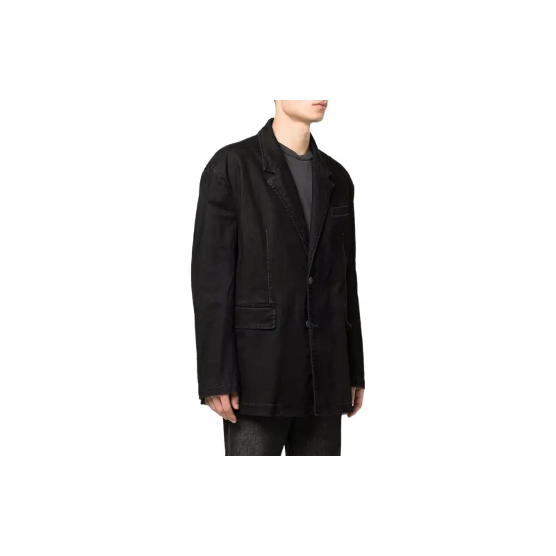 DIESEL Denim Jackets Men Black-3