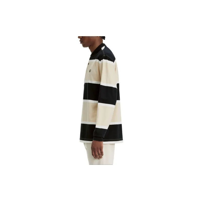 FRED PERRY Striped Polo Shirt-3