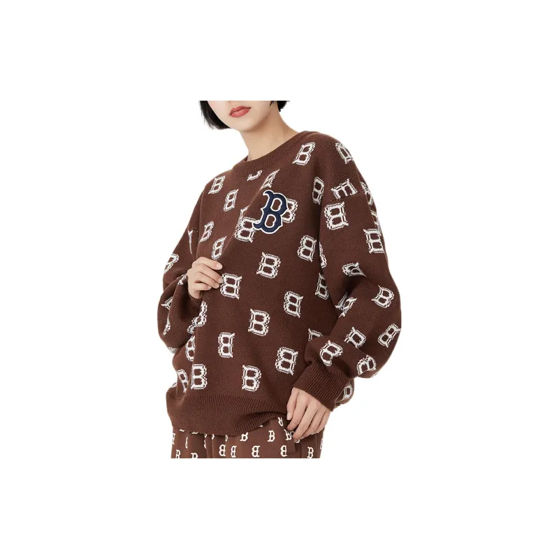 MLB Sweaters Unisex Dark Brown-5