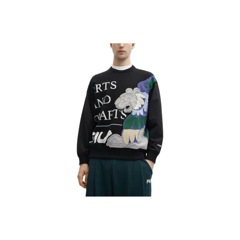 FILA x V&A LIANMINGKUAN Sweatshirt Men's Jet Black-2