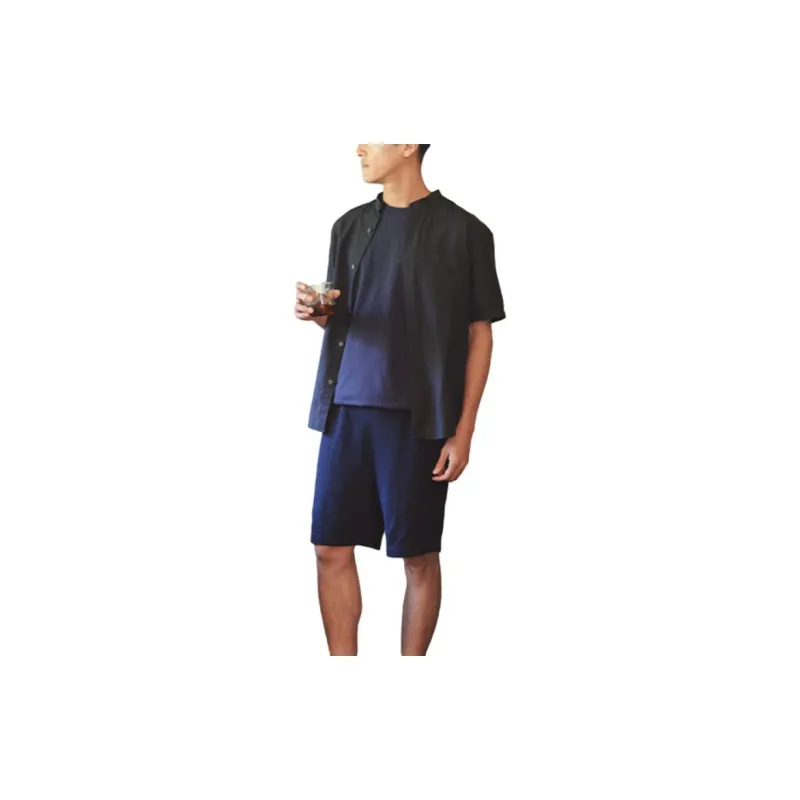 UNIQLO AIRism Mesh Series Casual Shorts Men Navy Blue-1