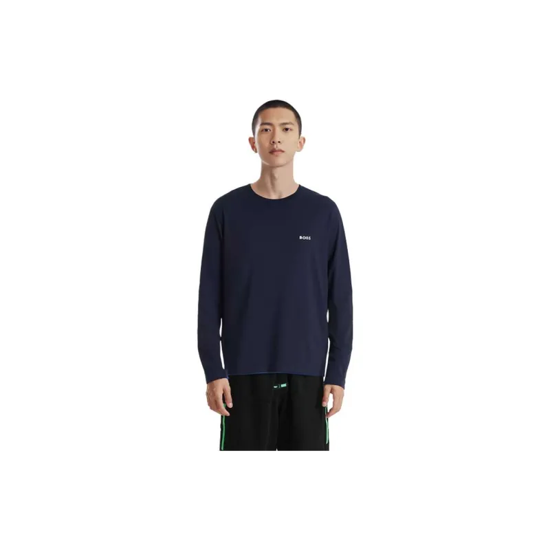 HUGO BOSS Logo embroidered T shirt-5