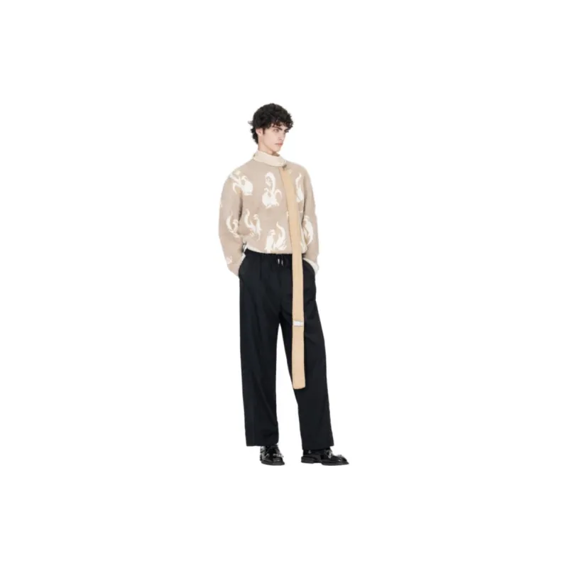 Feng Chen Wang Casual Pants Men Black-3