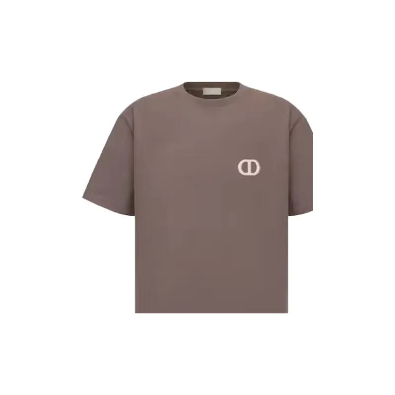 DIOR T Shirts Men Brown-5