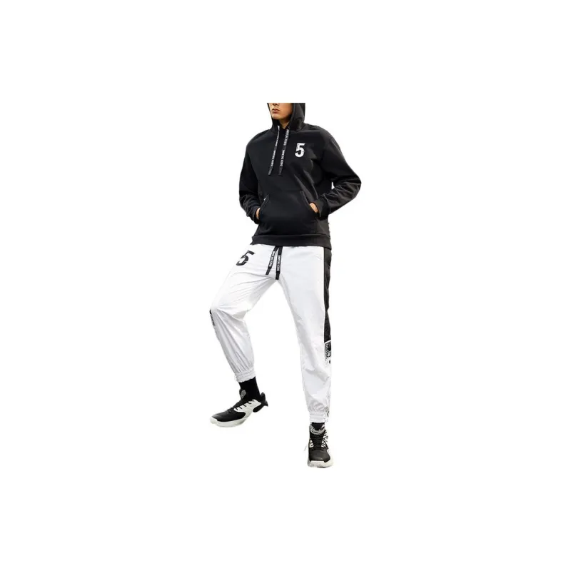 Anta Knitted Sweatpants Unisex White-4