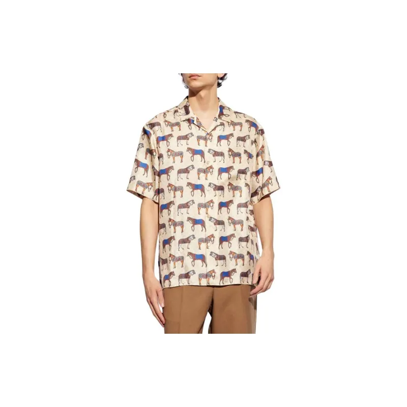 GUCCI Shirts Men Cream-2