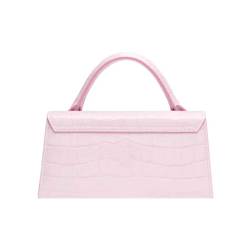 Jacquemus Le Chiquito Long Crocodile-embossed Handbag-2