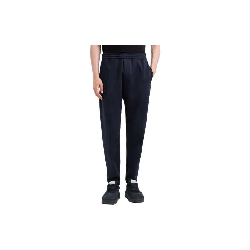 EMPORIO ARMANI Tapered Leg Twill Weave Trousers-1