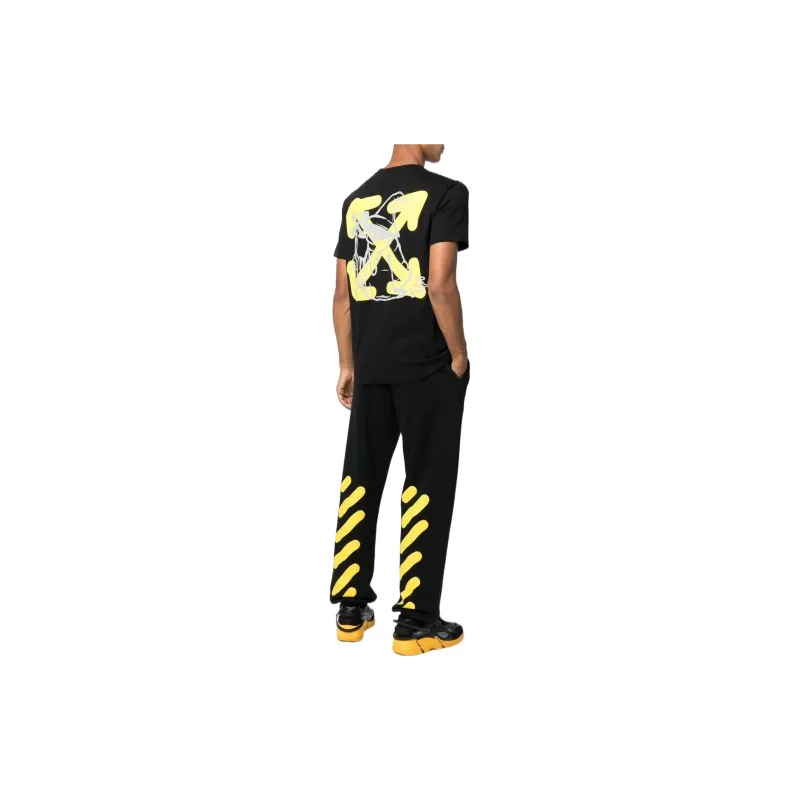 OFF WHITE Knitted Sweatpants Men Black-3