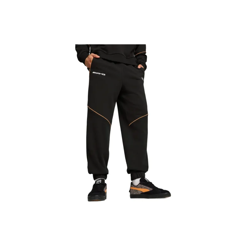 PUMA Mercedes Amg SS24 Knitted Sweatpants Men's Black Brown-2