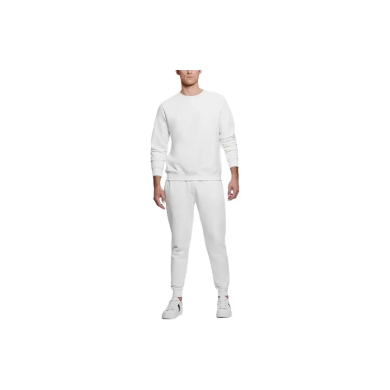 GUESS Eco Aldwin Logo Sweatshirt Sweatshirt Men's White-1
