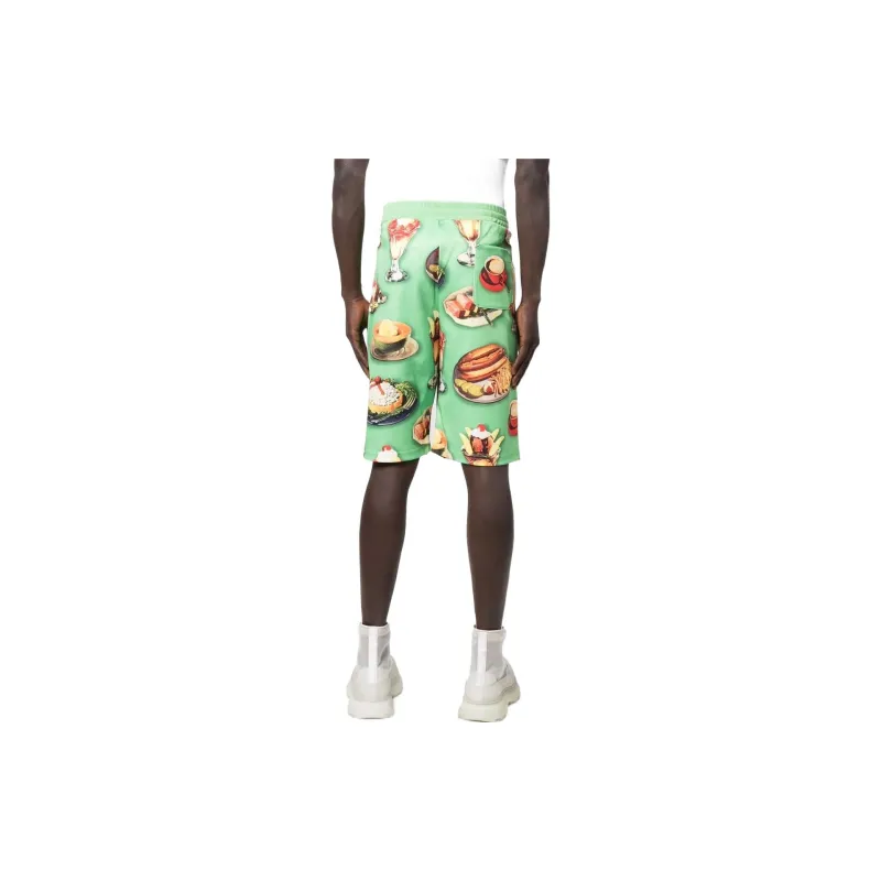 MOSCHINO Sports Shorts Men Green-2