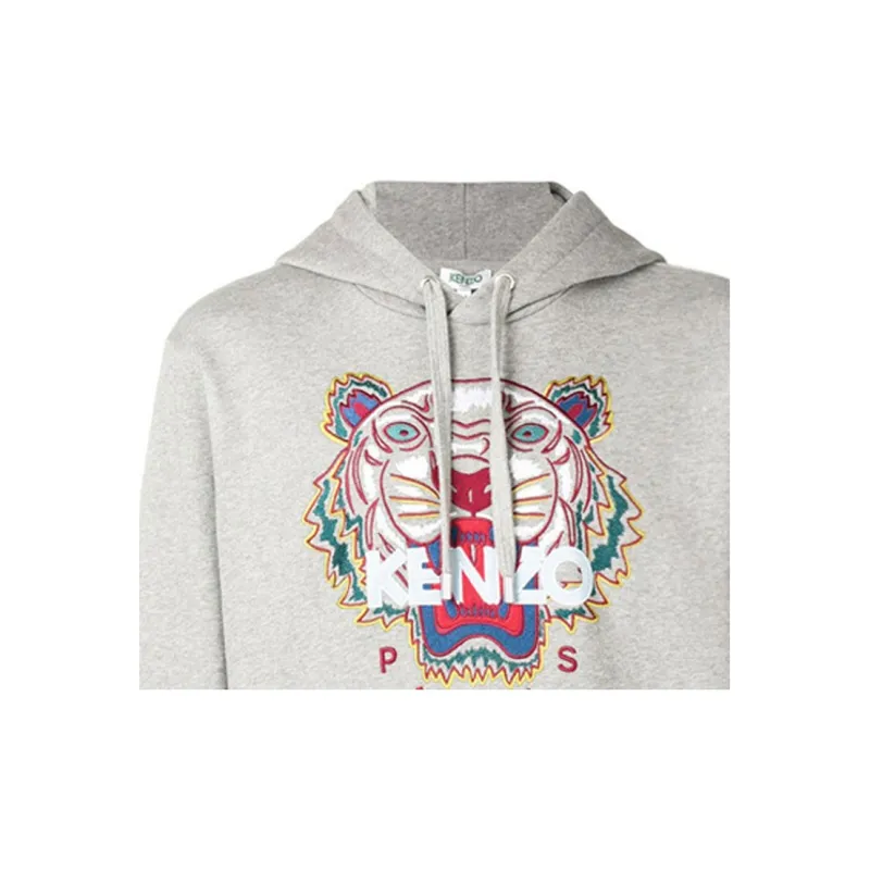 KENZO Classic Tiger Head Sweatshirt Men's Light Gray-4