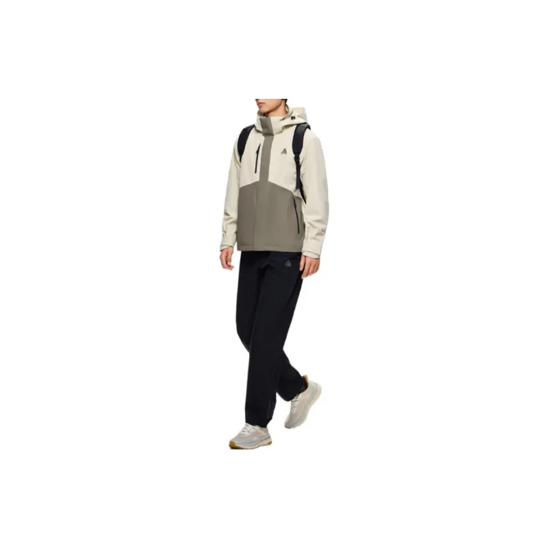 Anta Outdoor Collection Earthy Case 2.0 Windbreaker Jacket Men's Gray Green-2