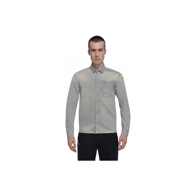 AMIPARIS Buttoned Cotton Shirt Jacket-3