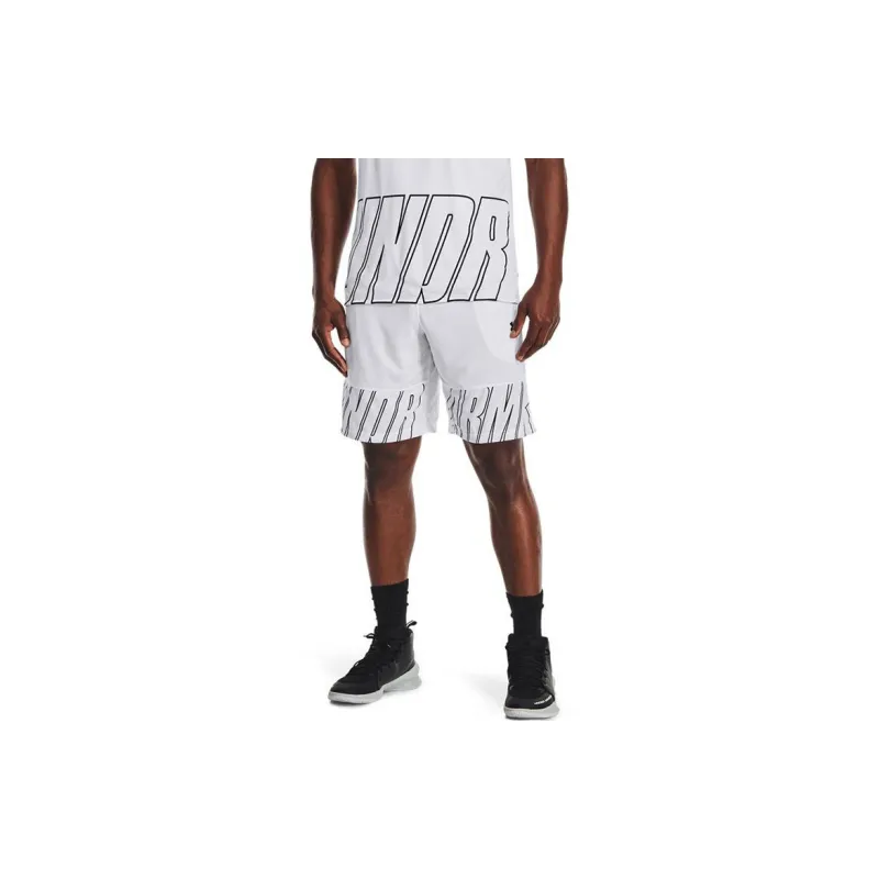 Under Armour Basketball Shorts Men's White-3