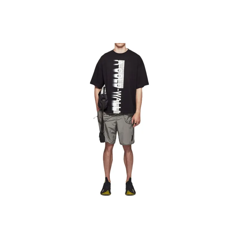 A COLD WALL* Blurred Logo Printed Crewneck T Shirt-2